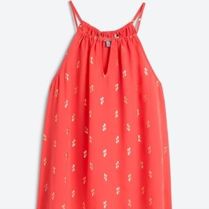 NWT Coral Collective Concepts Krissa Keyhole Halter Blouse Size Small